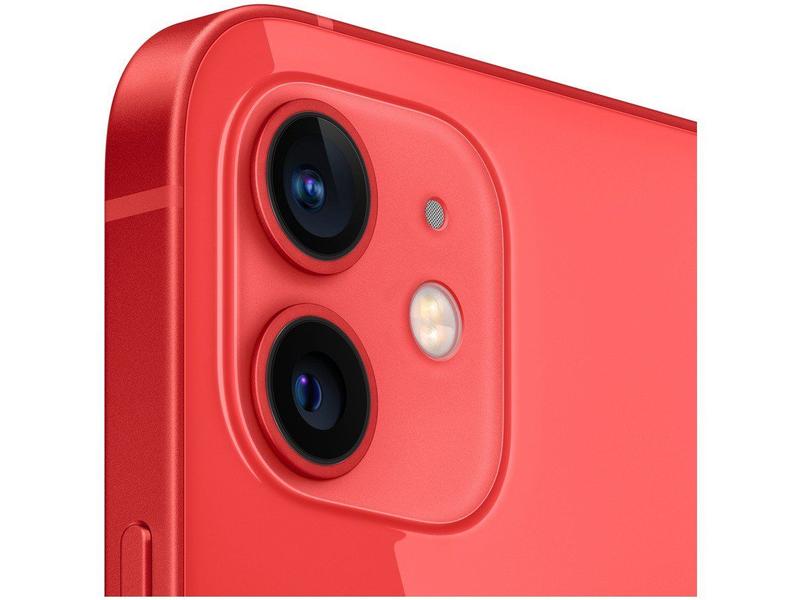 iPhone 12 Apple 128GB (PRODUCT)RED Tela 6,1” - Câm. Dupla 12MP iOS
